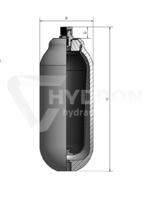 Hydroakumulator FOX typ H700R/LT-P 0,7L 250bar
