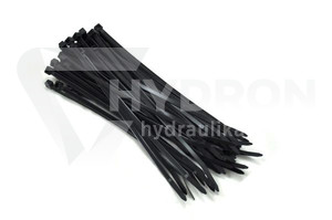 Taśma opaska kablowa UV 2,5x200mm - 100szt czarne