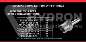 Zestaw oringów ORFS NBR BOX 250 szt.