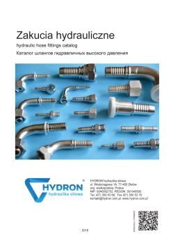 Katalog zakuć do przewodów hydraulicznych - końcówki do zaciskania węży hydraulicznych, okucia hydrauliczne