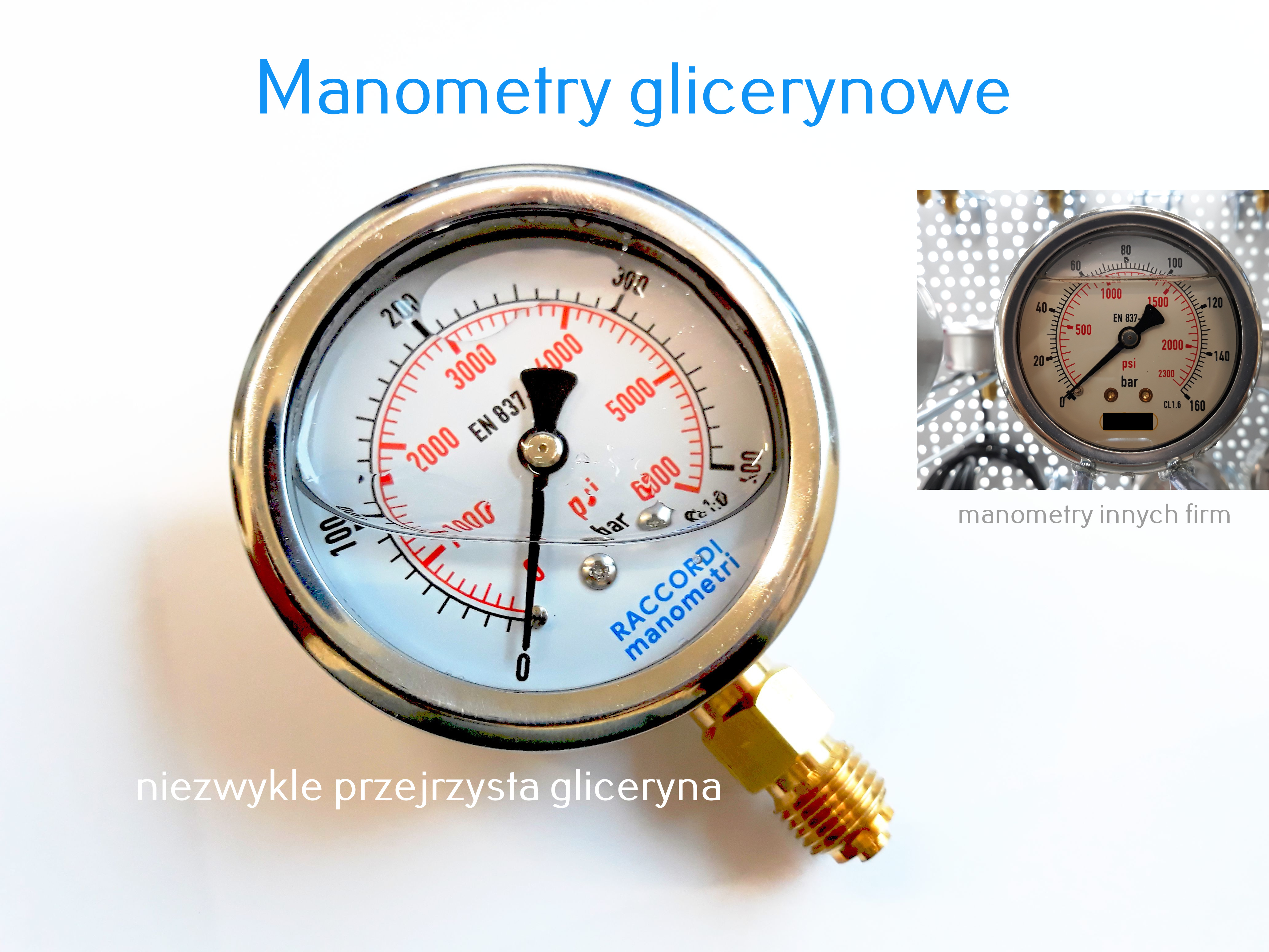 Manometry ciśnieniowe RACCORDI MANOMETRI