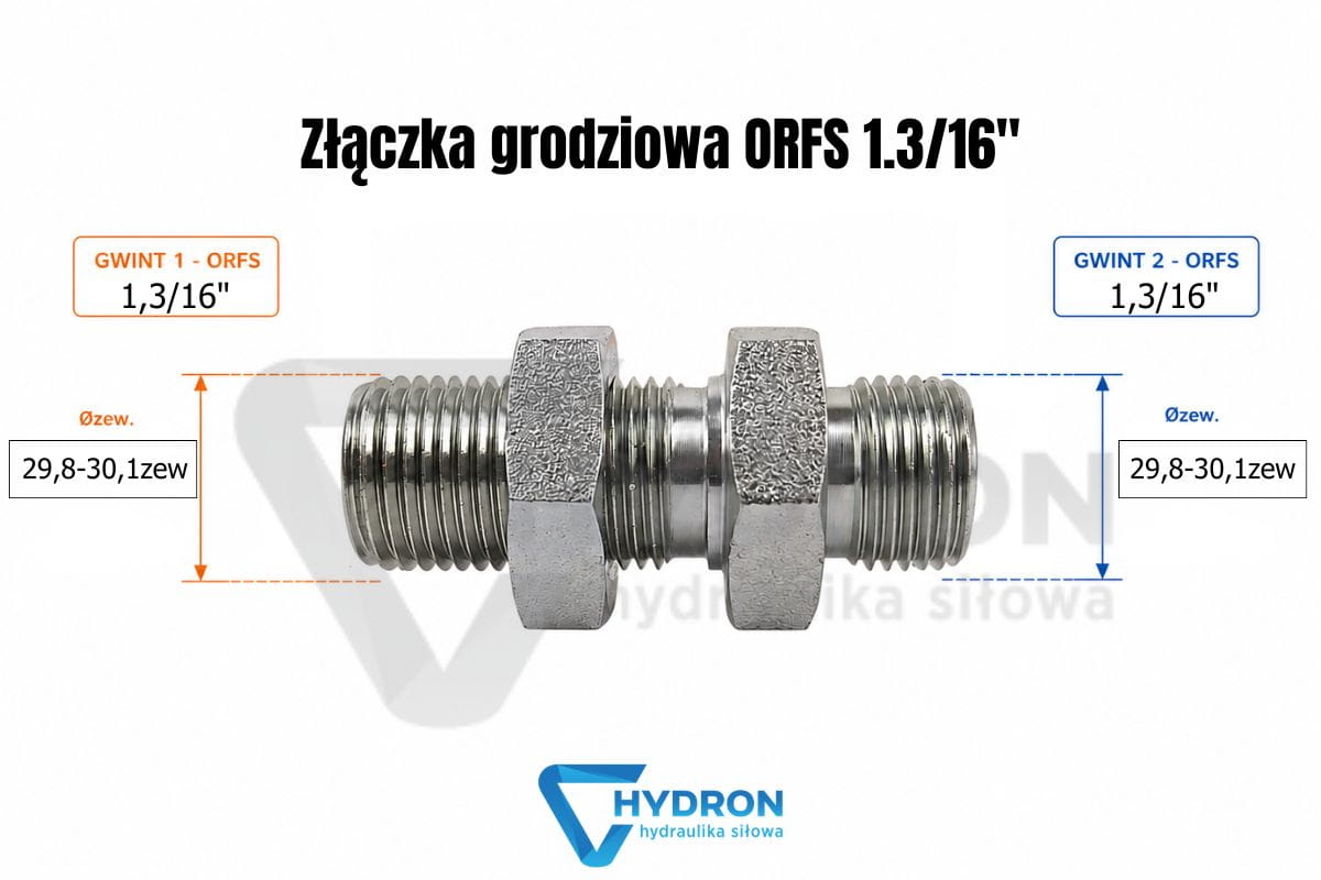 Złączka grodziowa ORFS 1,3-16"