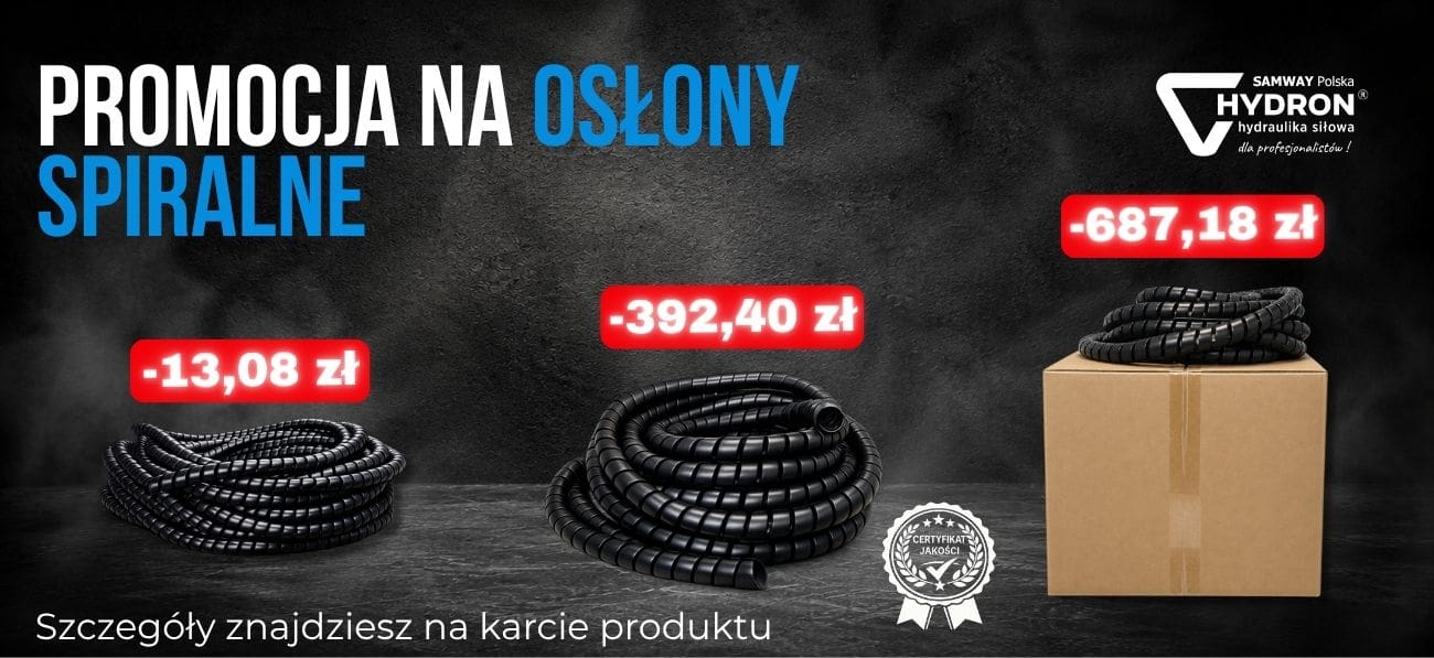 Promocja na osłony spiralne do węży hydraulicznych -HYDRON sklep