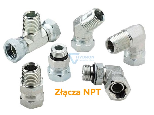Złącza hydrauliczne NPT, NPTF stożkowe